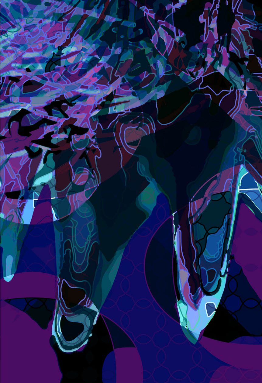 Artichoke_abst_vert3b (digital) de Scott J. Davis