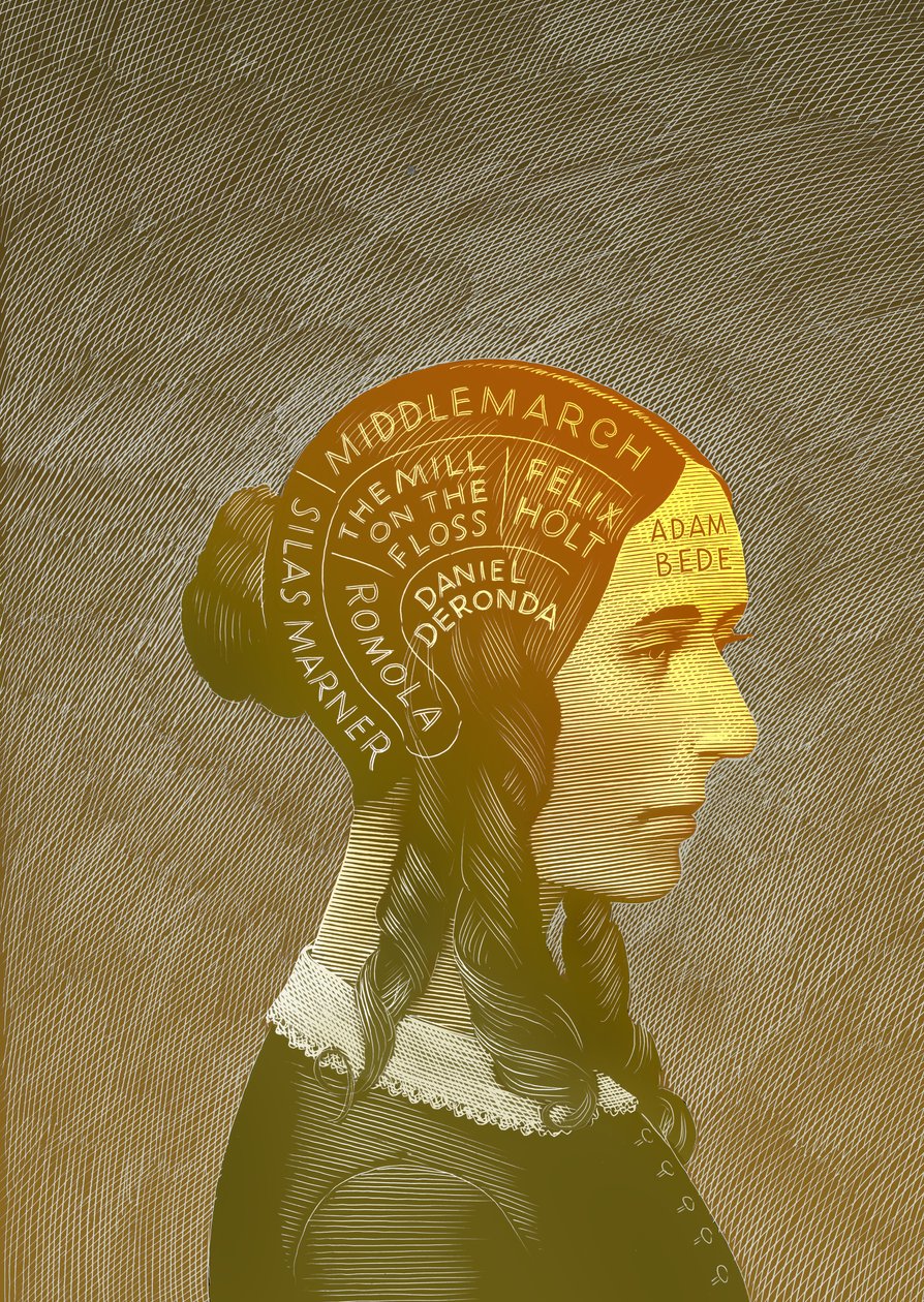 George Eliot, 2013 (scratchboard, colorido digitalmente) de Scott McKowen