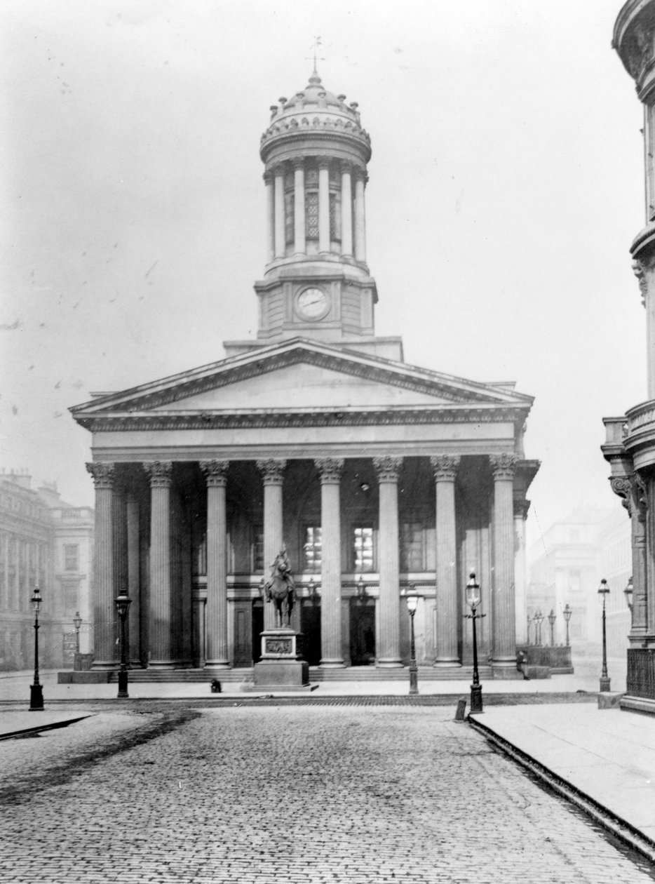 Royal Exchange Square, Glasgow, cerca de 1895 de Scottish Photographer