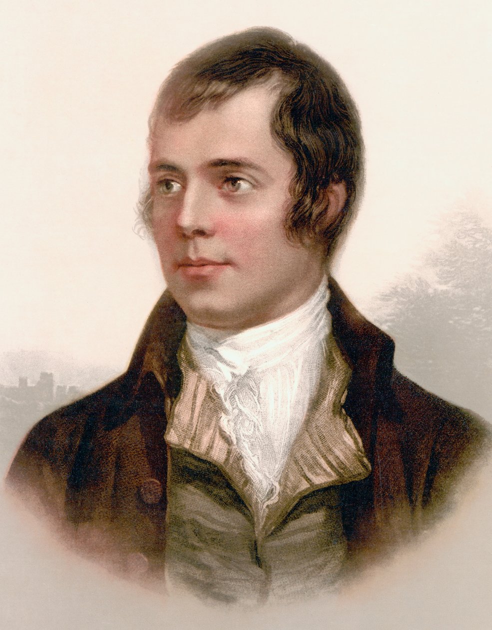 Robert Burns, depois de uma impressão do século XIX de Scottish School