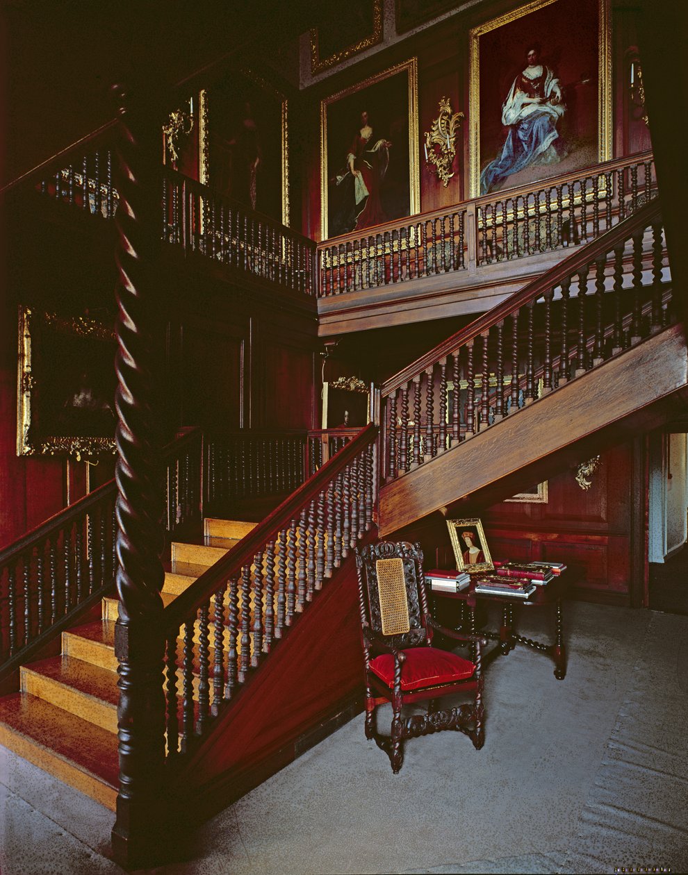 Vista da escadaria, construída entre 1679-91 de Scottish School