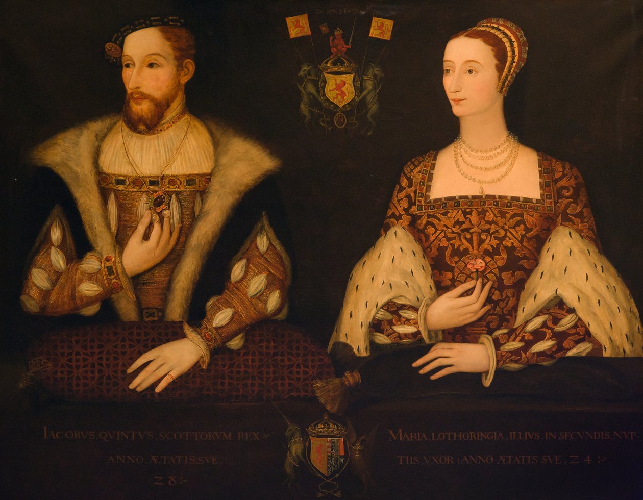 Rei James V e Rainha Maria de Guise de Scottish School