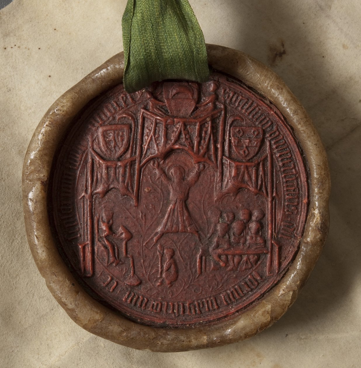 Diploma emitido pela Universidade para Thomas James, 1626 (tinta em velino com lacre de cera) de Scottish School