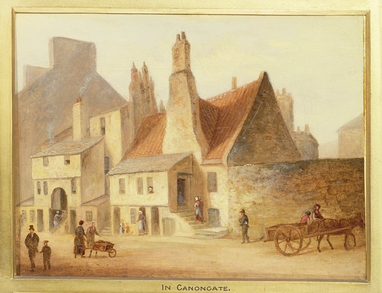 Canongate, detalhe de Edimburgo: nove vistas da cidade velha de Scottish School