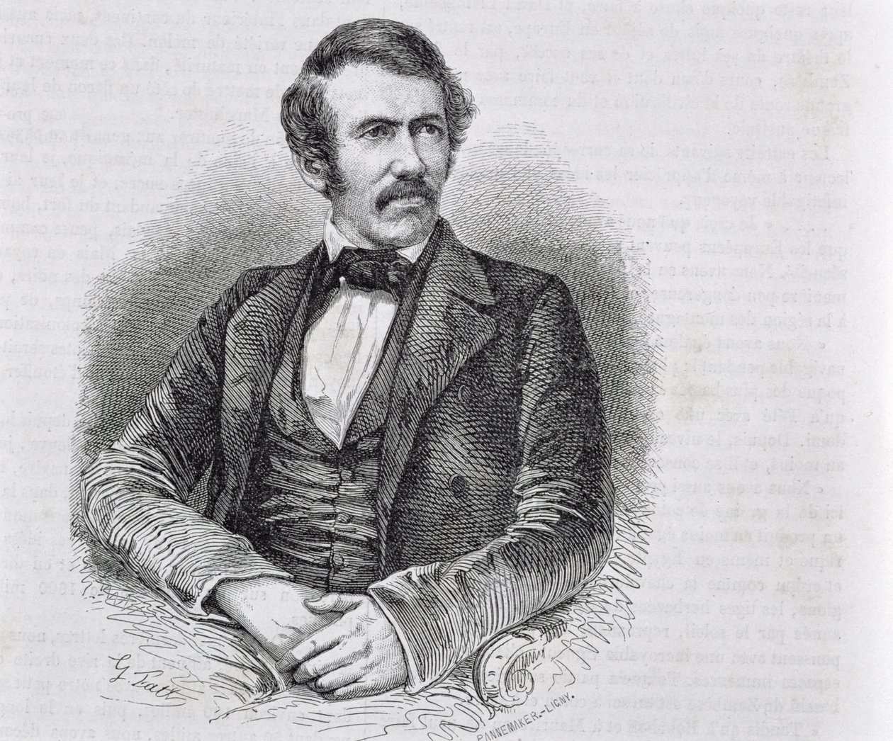 David Livingstone (1813-1873) gravado por S. Pannemaker de Scottish School