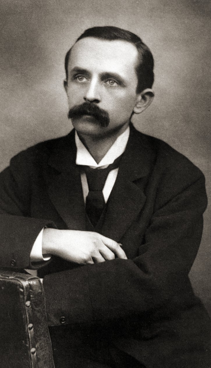Retrato de JMBarrie, c1890 (foto sépia) de Scottish School