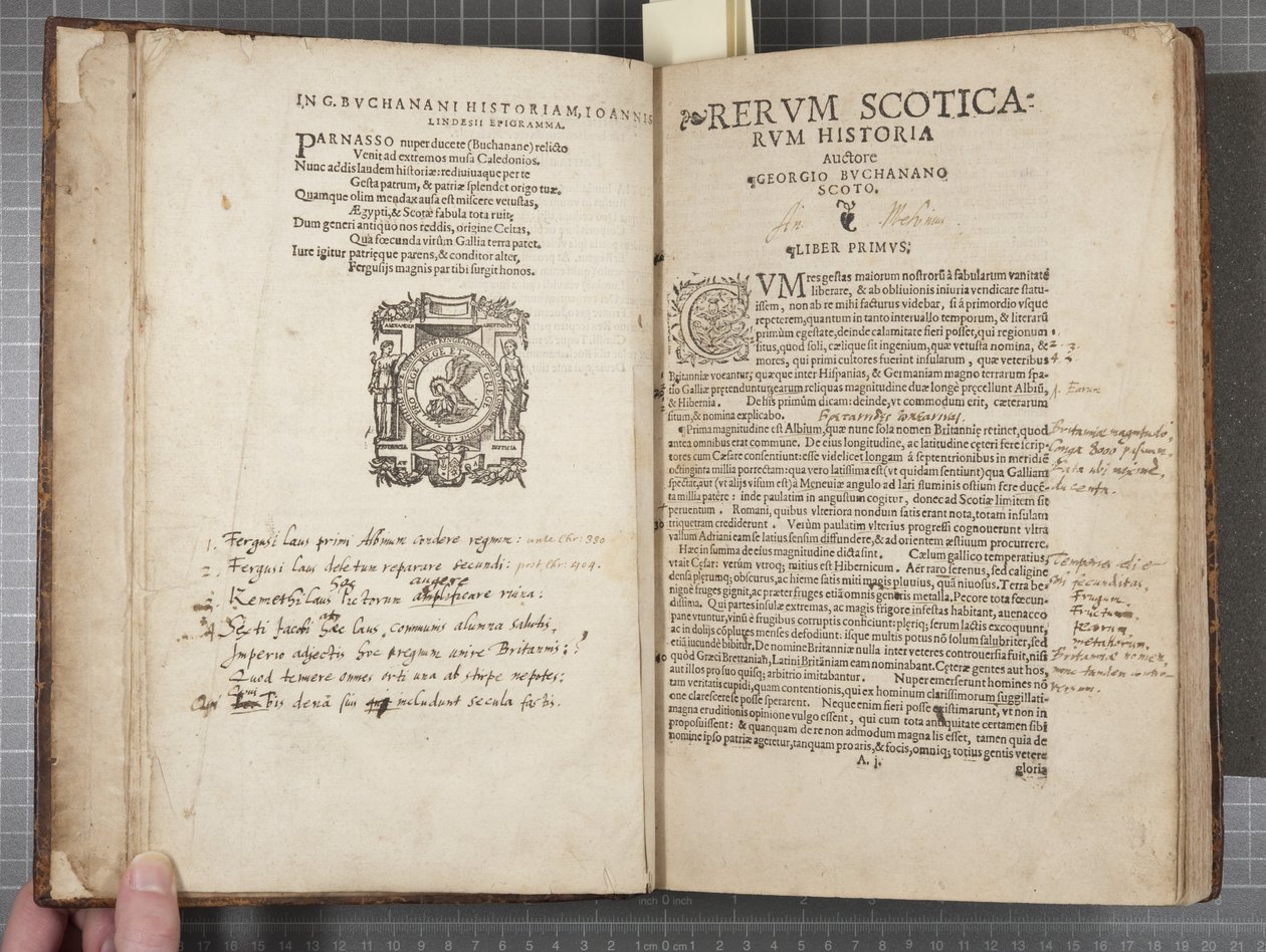 Coisas Scoticarum História, por George Buchanan de Scottish School