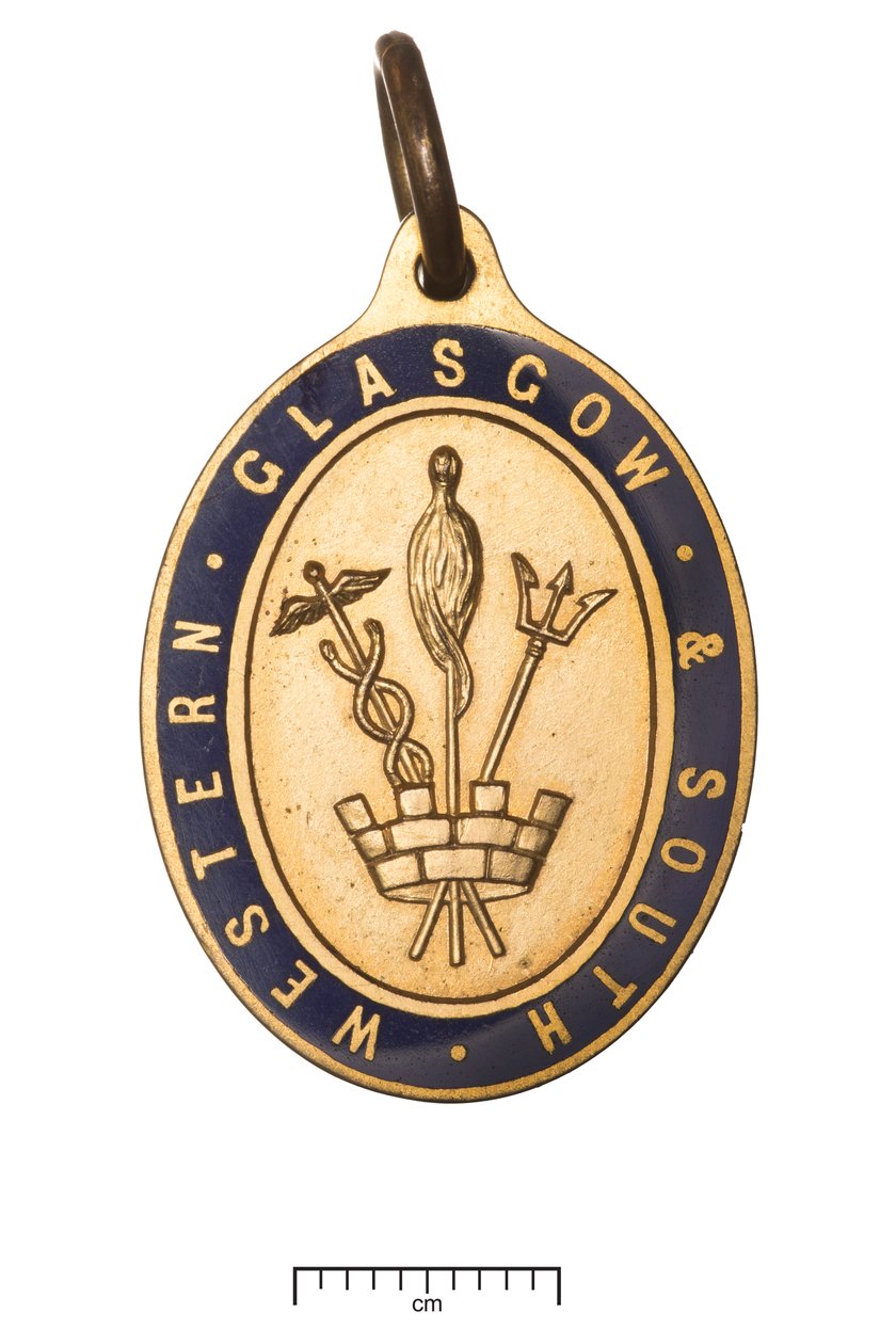 Escócia, Glasgow e South Western Railway, passe de diretores, c.1850 (ouro e esmalte) de Scottish School