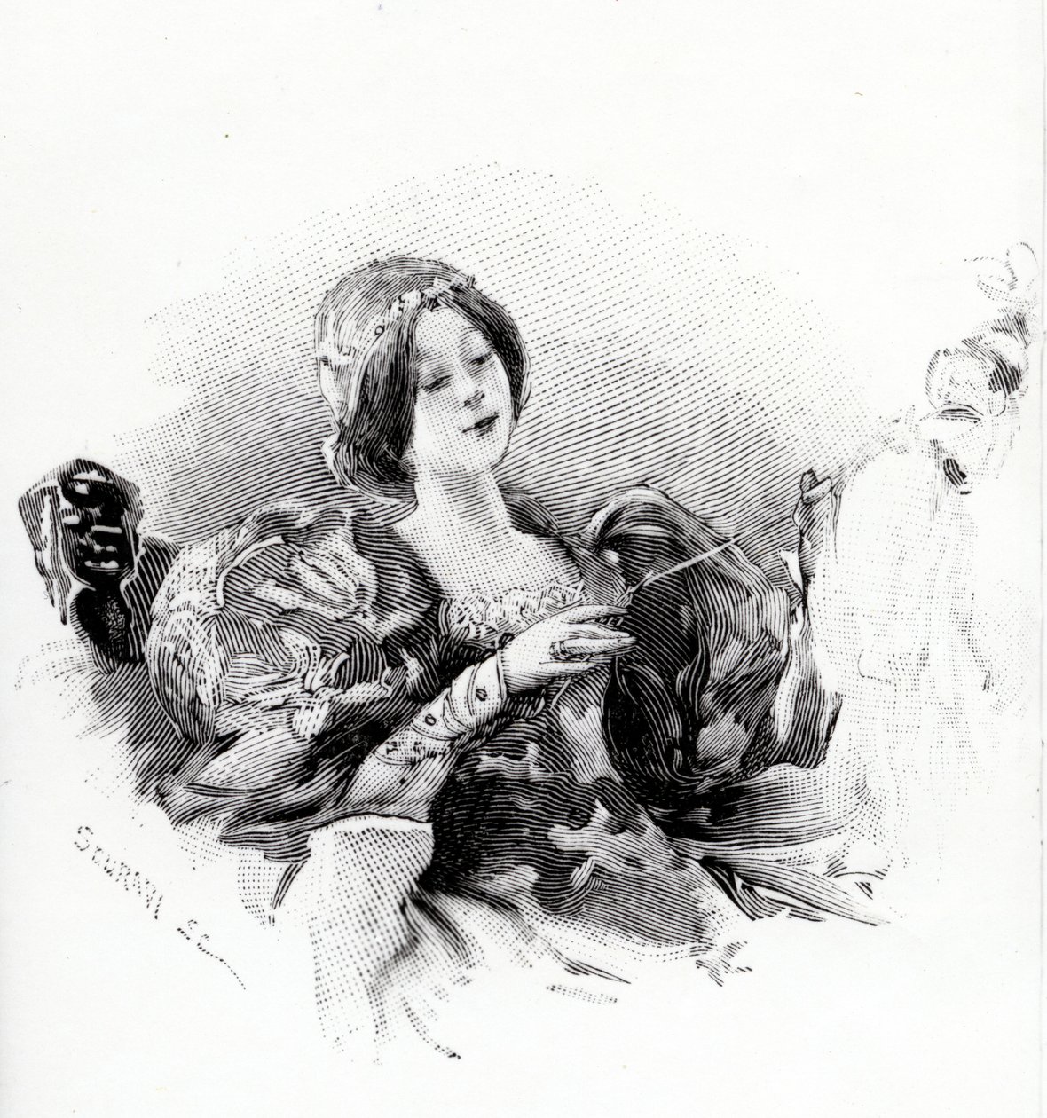A Bela Adormecida, ilustração de "Les Contes de Perrault", de Charles Perrault, publicada em 1894 de Scuravi