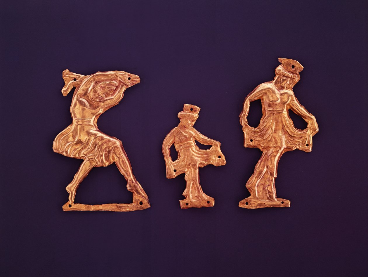 Dançarinos da deusa Demeter (ouro) de Scythian