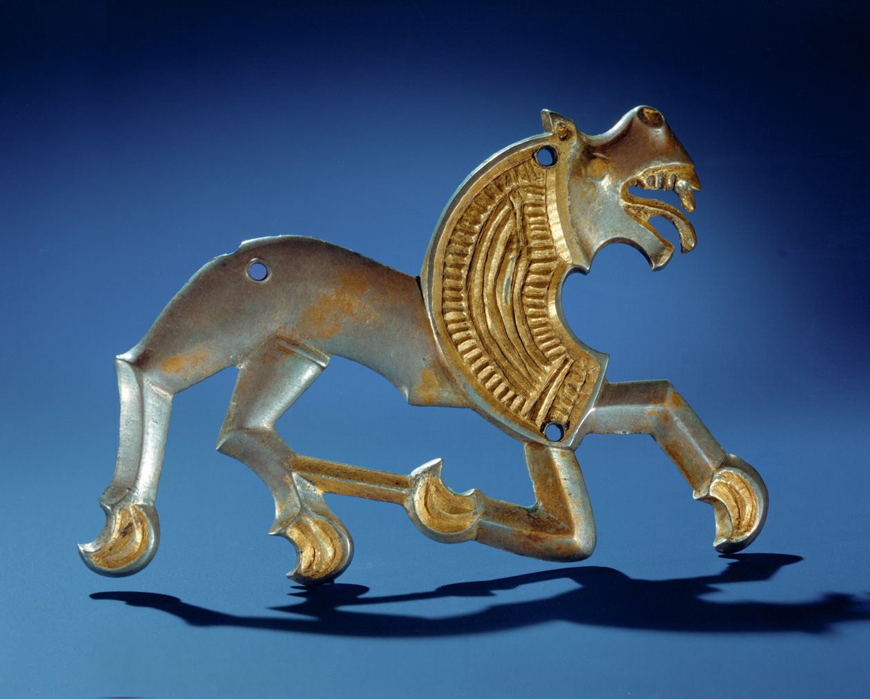 Leão, século VI aC aC (prata dourada) de Scythian