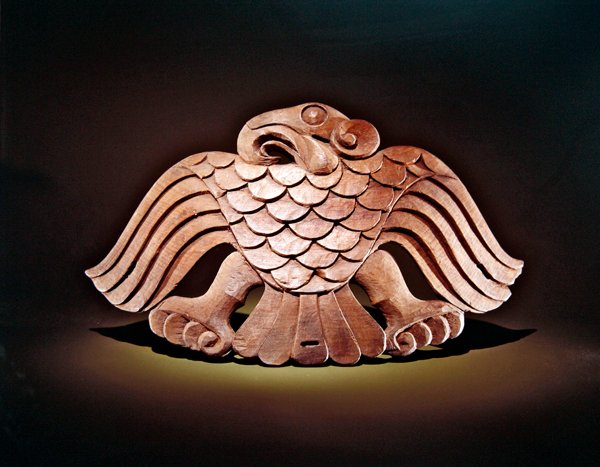 Ornamento de sela de águia (madeira) de Scythian