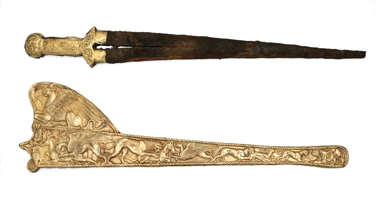 Espada com bainha, 6º a 5º cêntimos. BC de Scythian