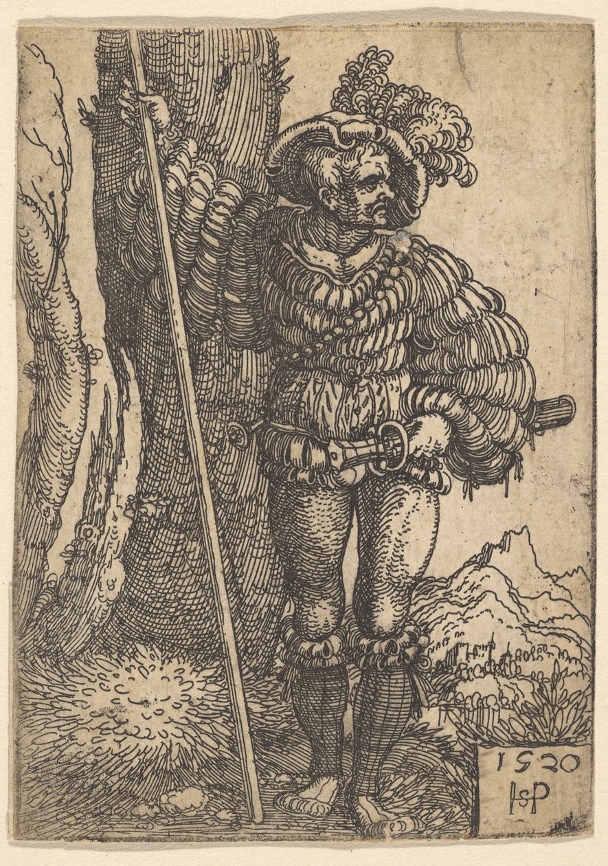 A Lansquenet, 1520. de Sebald Beham