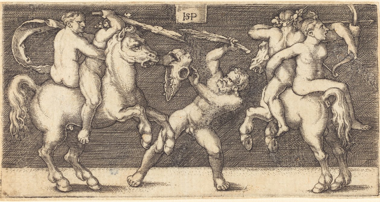 Batalha de três homens de Sebald Beham