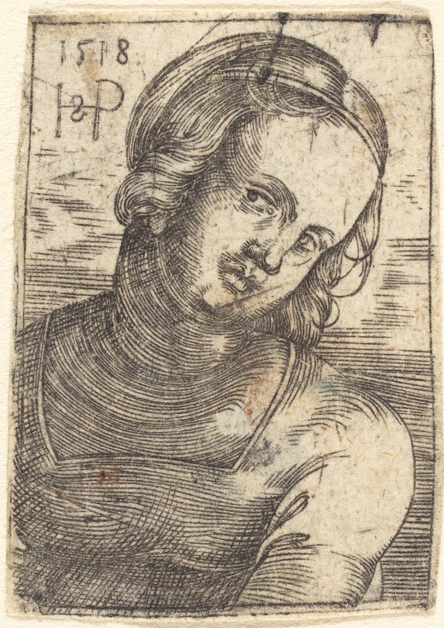 Busto de uma jovem de Sebald Beham