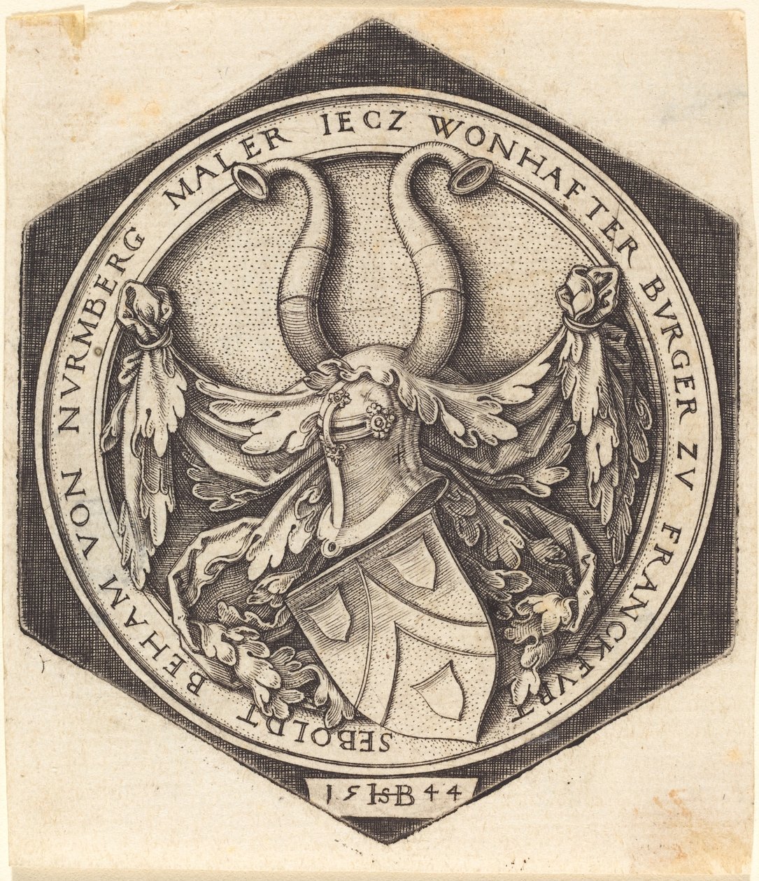 Brasão de armas de H. S. Beham de Sebald Beham