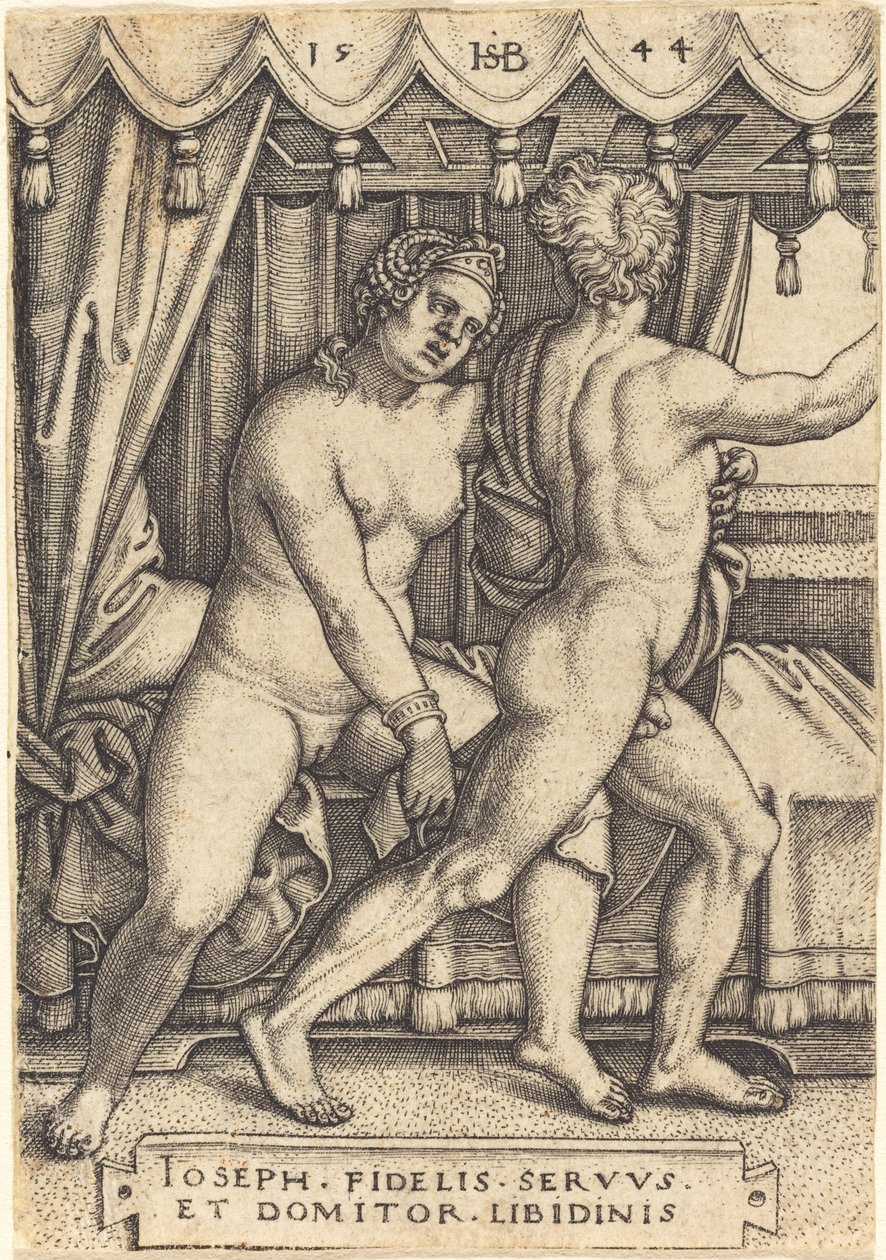 Esposa de José e Potifar de Sebald Beham