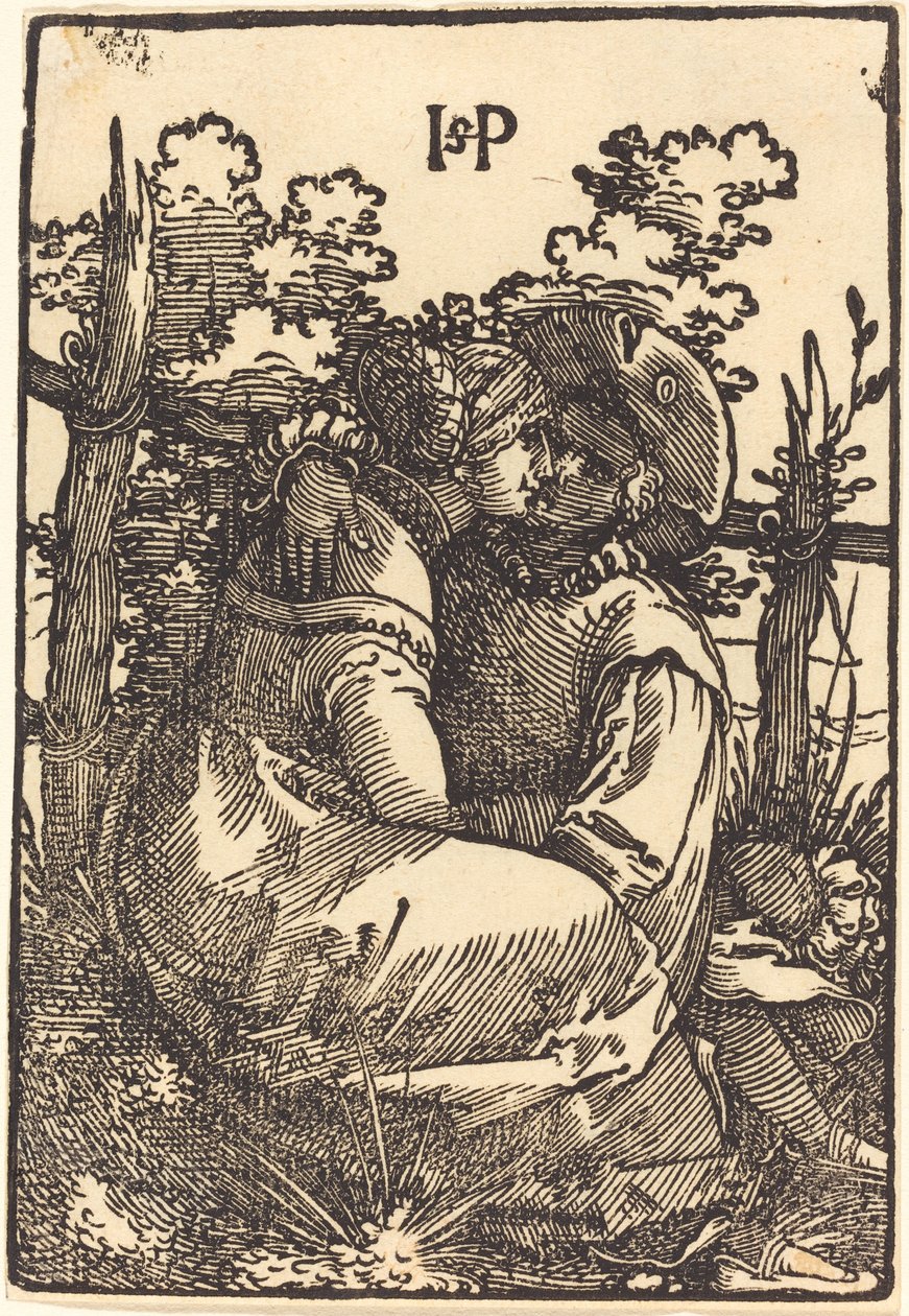 Amantes por uma cerca de Sebald Beham