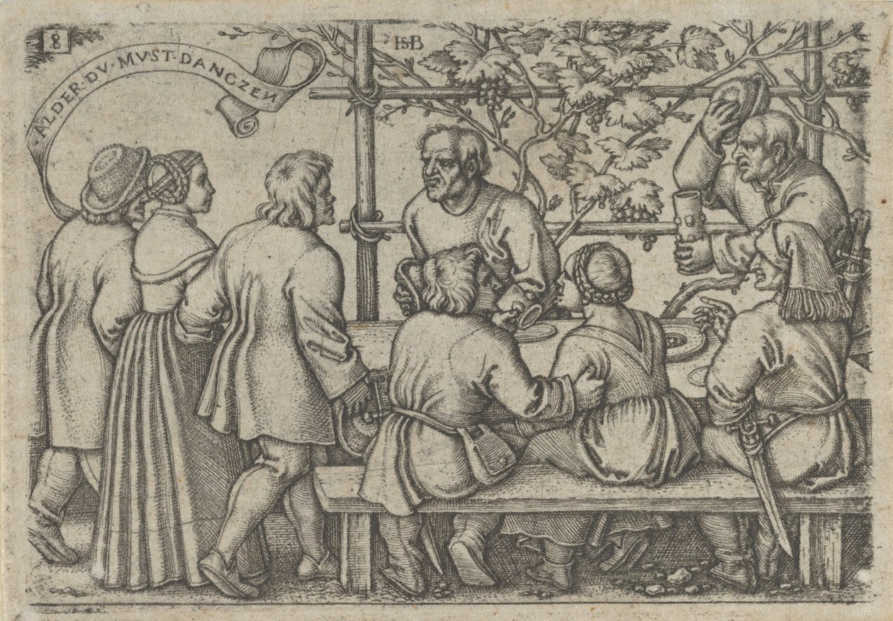Festa dos Camponeses, da Festa dos Camponeses ou os Doze Meses, 1546-47. de Sebald Beham