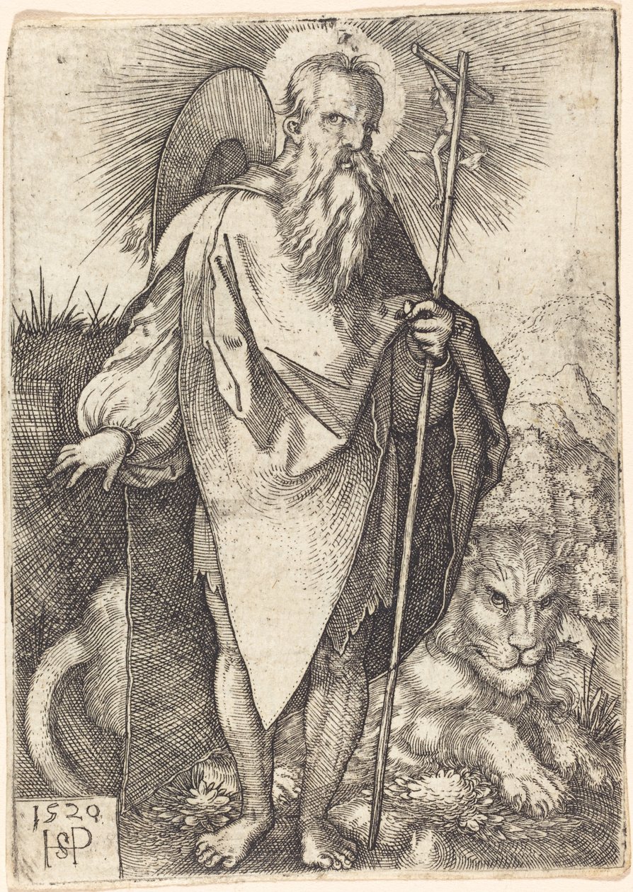 São Jerônimo em pé de Sebald Beham