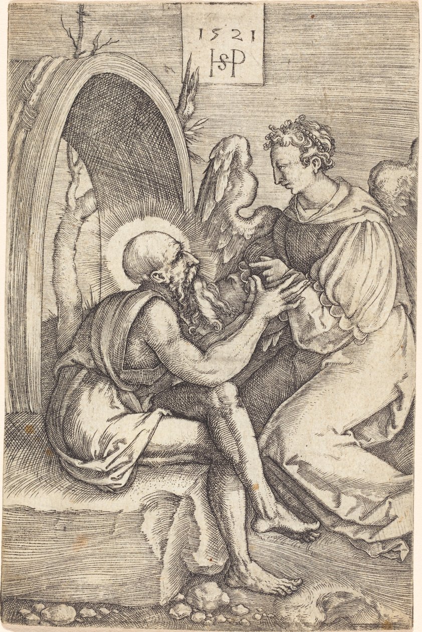 São Jerônimo com o Anjo de Sebald Beham