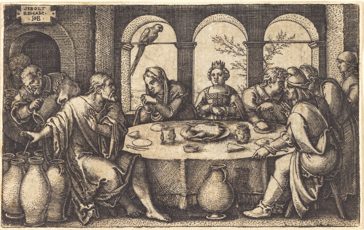 As Bodas de Caná de Sebald Beham