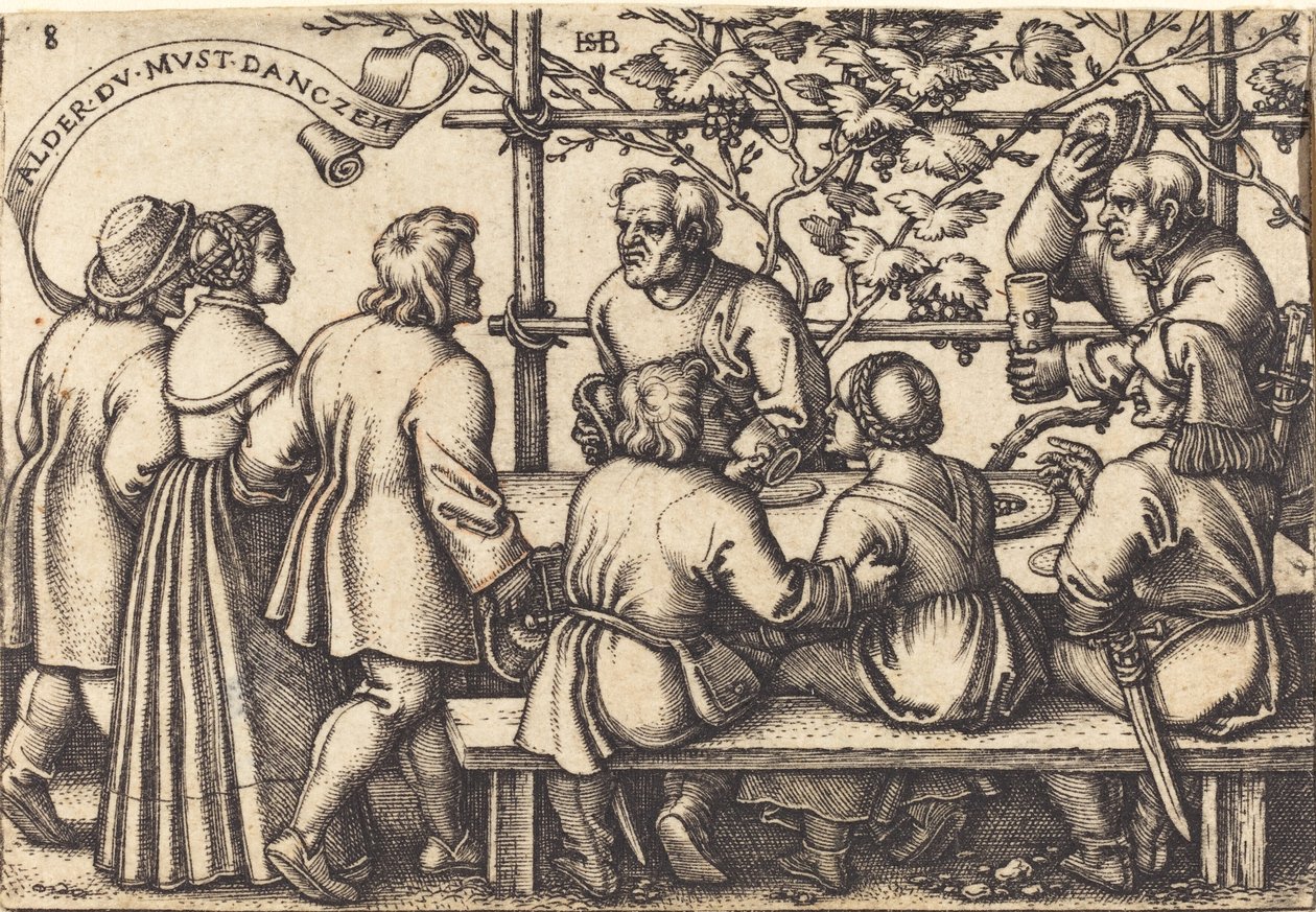 O banquete camponês de Sebald Beham
