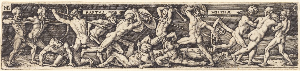The Rape of Helena de Sebald Beham