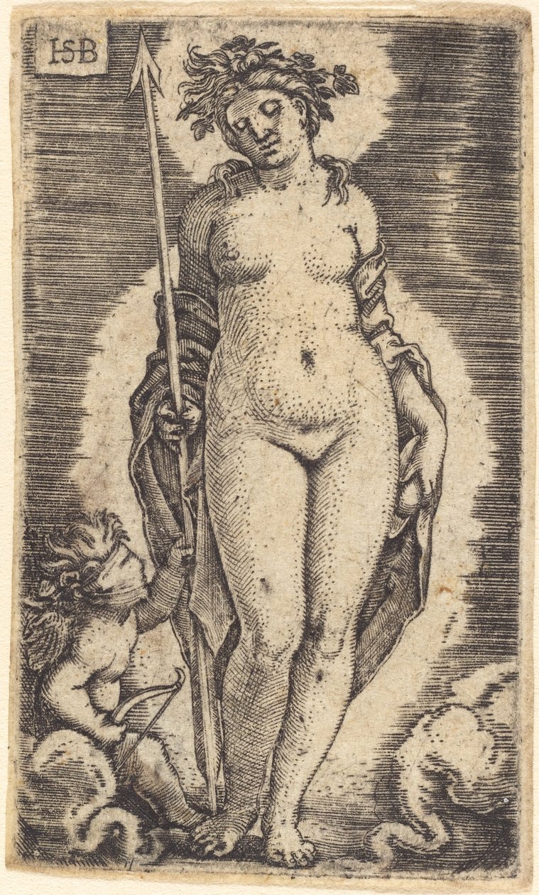 Vênus e Cupido de Sebald Beham