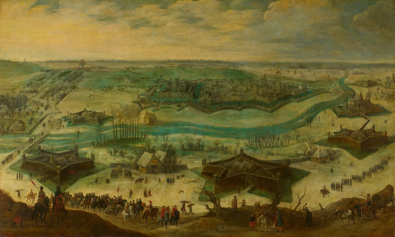 O cerco de Julich, 1621-22 de Sebastiaen Vrancx (attributed to)