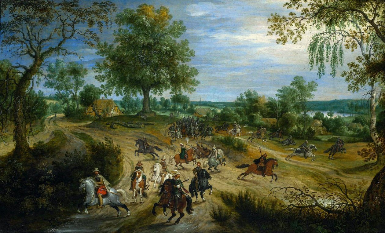Uma escaramuça. de Sebastiaen Vrancx