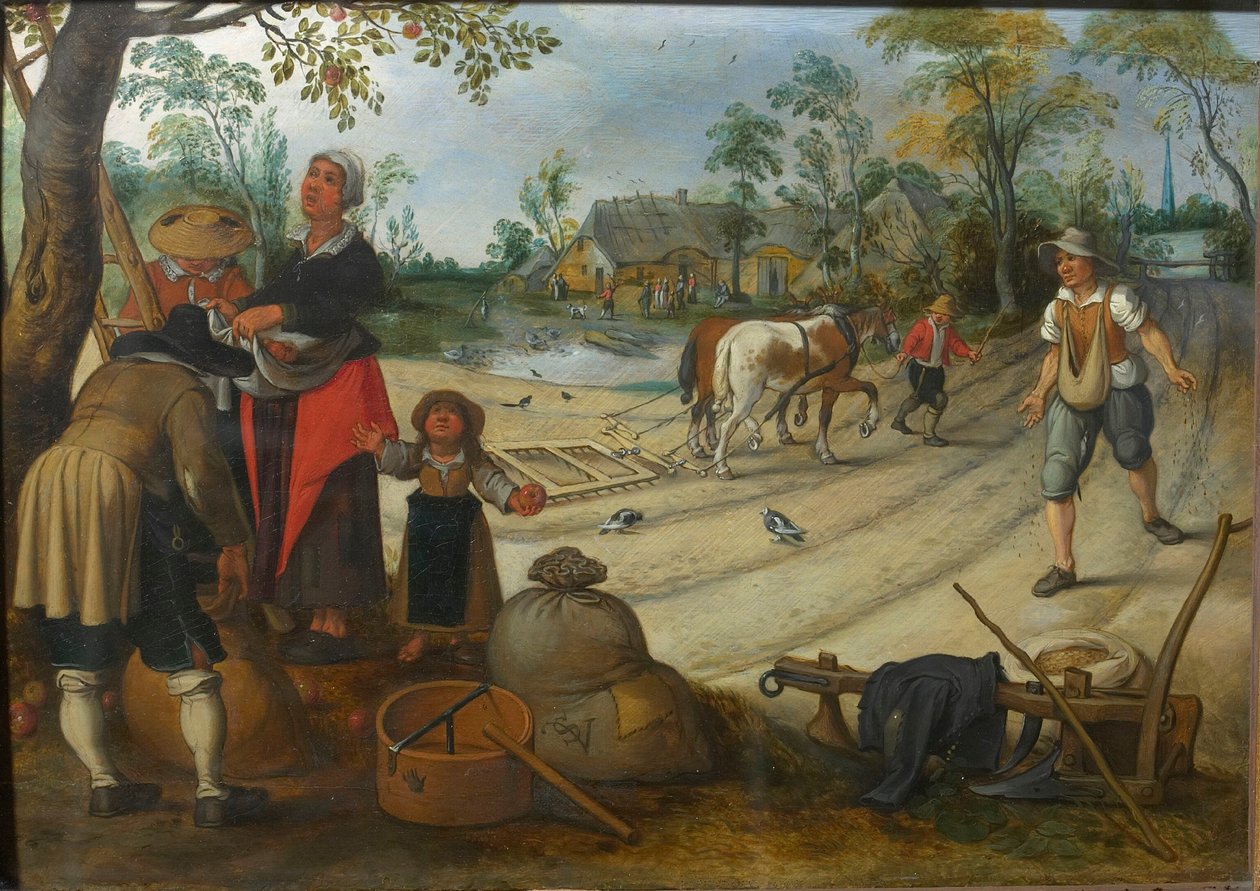 O mês de setembro, c. 1618. de Sebastiaen Vrancx
