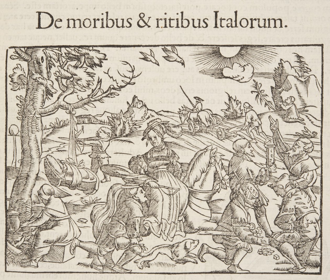 Cosmographia, detalhe de Fol 201, 1544 de Sebastian Munster