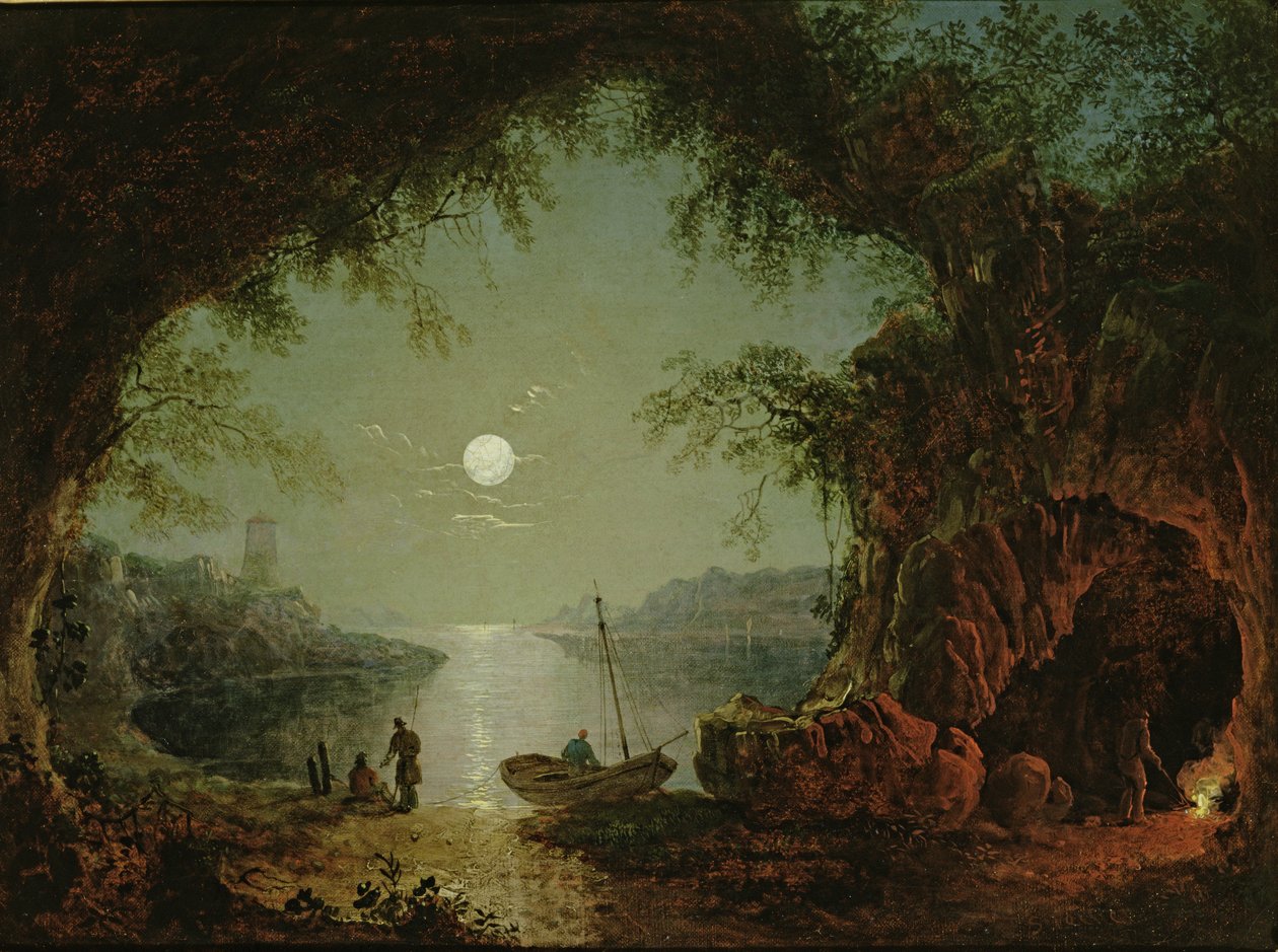 Uma enseada iluminada pela lua de Sebastian Pether