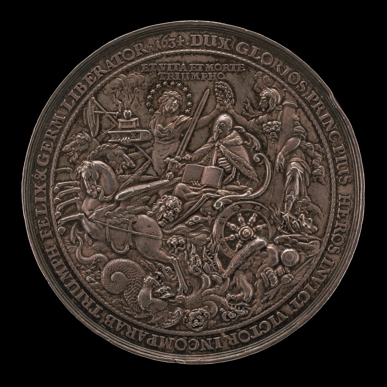 Triunfo do rei Gustavus Adolphus [reverso], 1634. de Sebastian Dadler