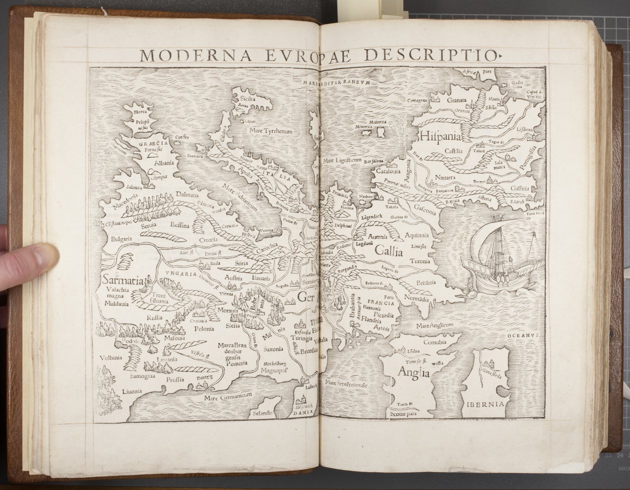 Europa, da Cosmographia, 1544 de Sebastian Munster