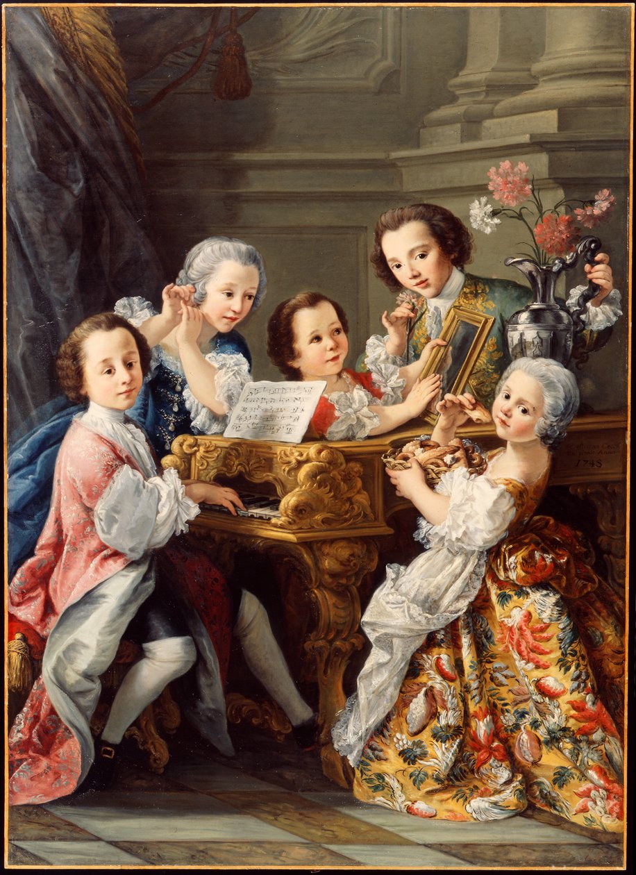 Alegoria dos Cinco Sentidos de Sebastiano Ceccarini