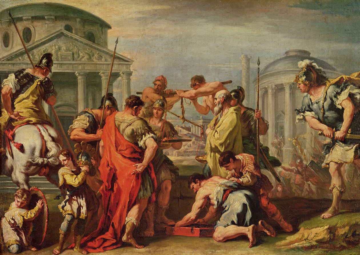 Marcus Camilo (BC dc365) Breno (fl.c.389 BC) de Sebastiano Ricci