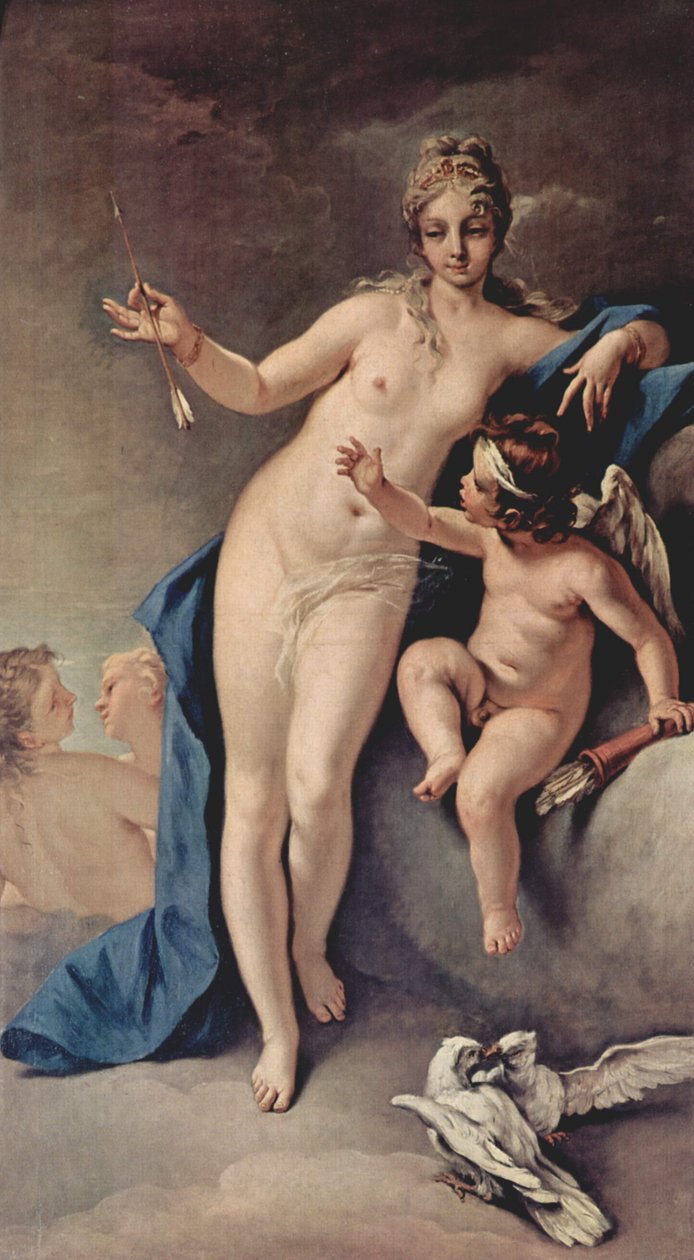 Vênus e Cupido de Sebastiano Ricci