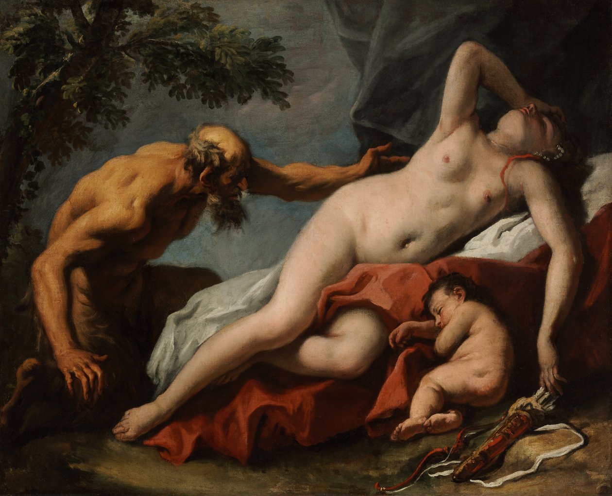 Vênus e Sátiro de Sebastiano Ricci