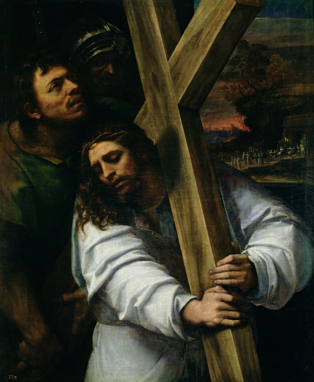 Jesus carregando a cruz, c.1535 de Sebastiano del Piombo