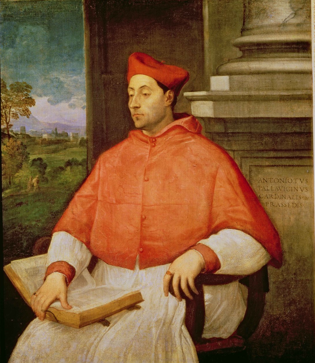Retrato do Cardeal A. Pallavicini, 1512 de Sebastiano del Piombo