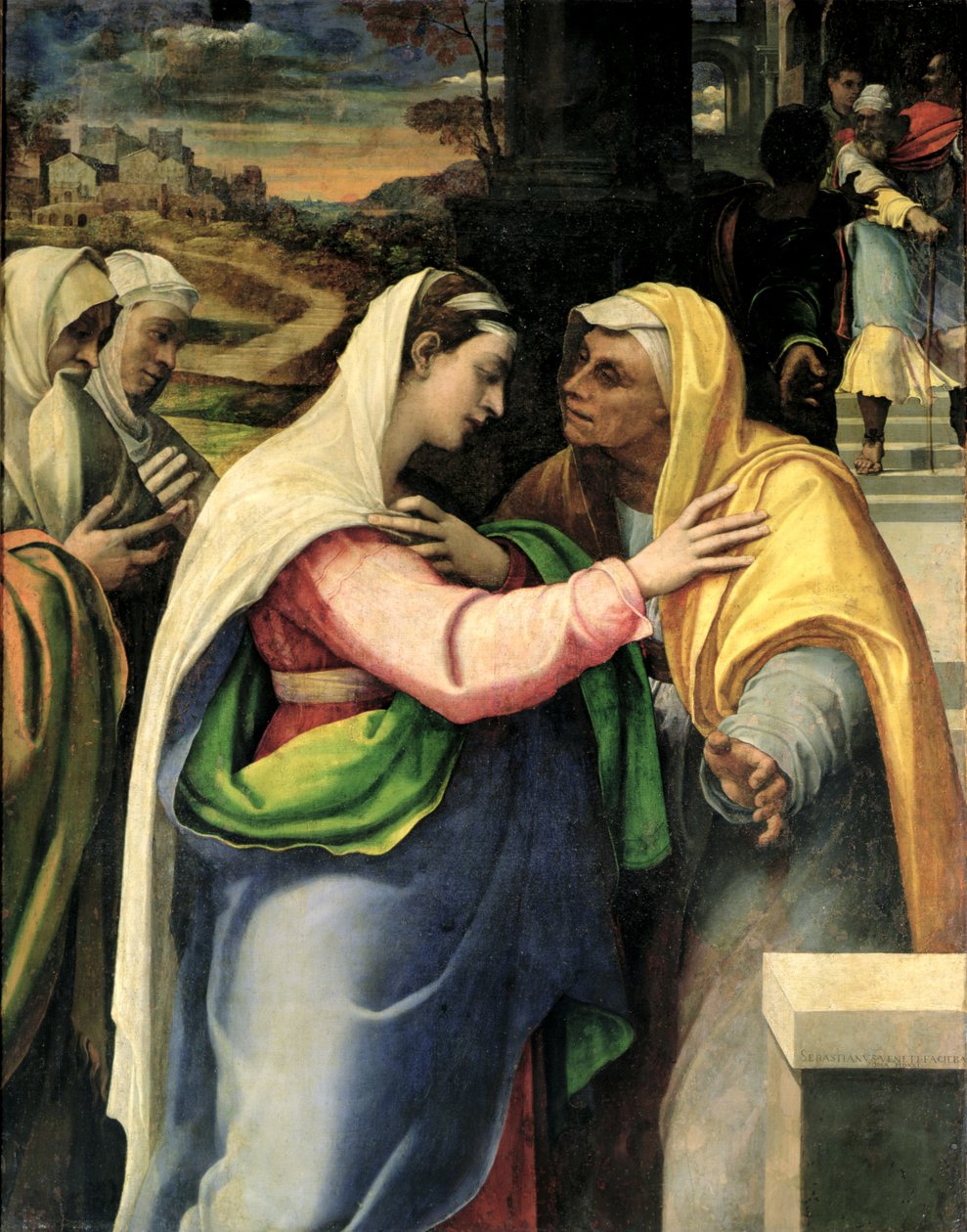 A Visitação, 1519 de Sebastiano del Piombo