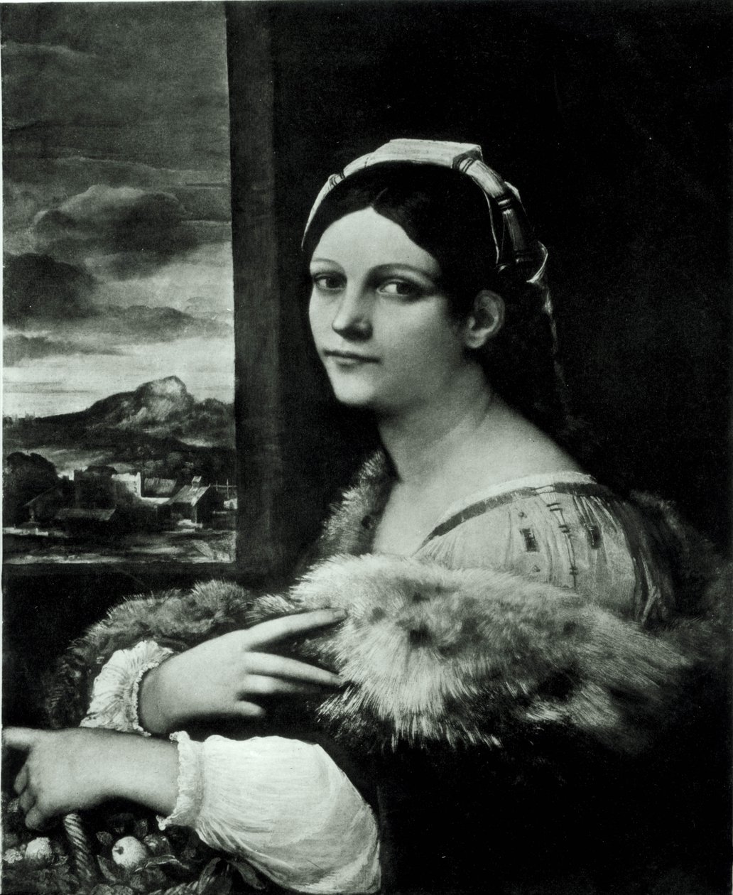 Menina jovem, ou, st, dorothy de Sebastiano del Piombo