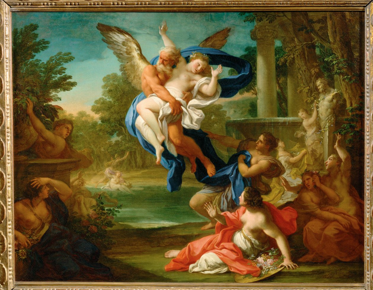 Boree enlevant Orythyie - A violação de Oreithya por Boreas ... de Sebastiano Conca