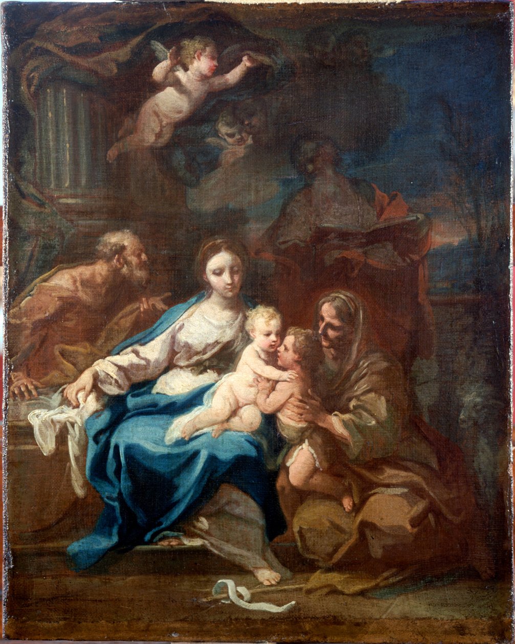 Heilige Familie mit St. Anna, dem Täufer und Zacharias de Sebastiano Conca