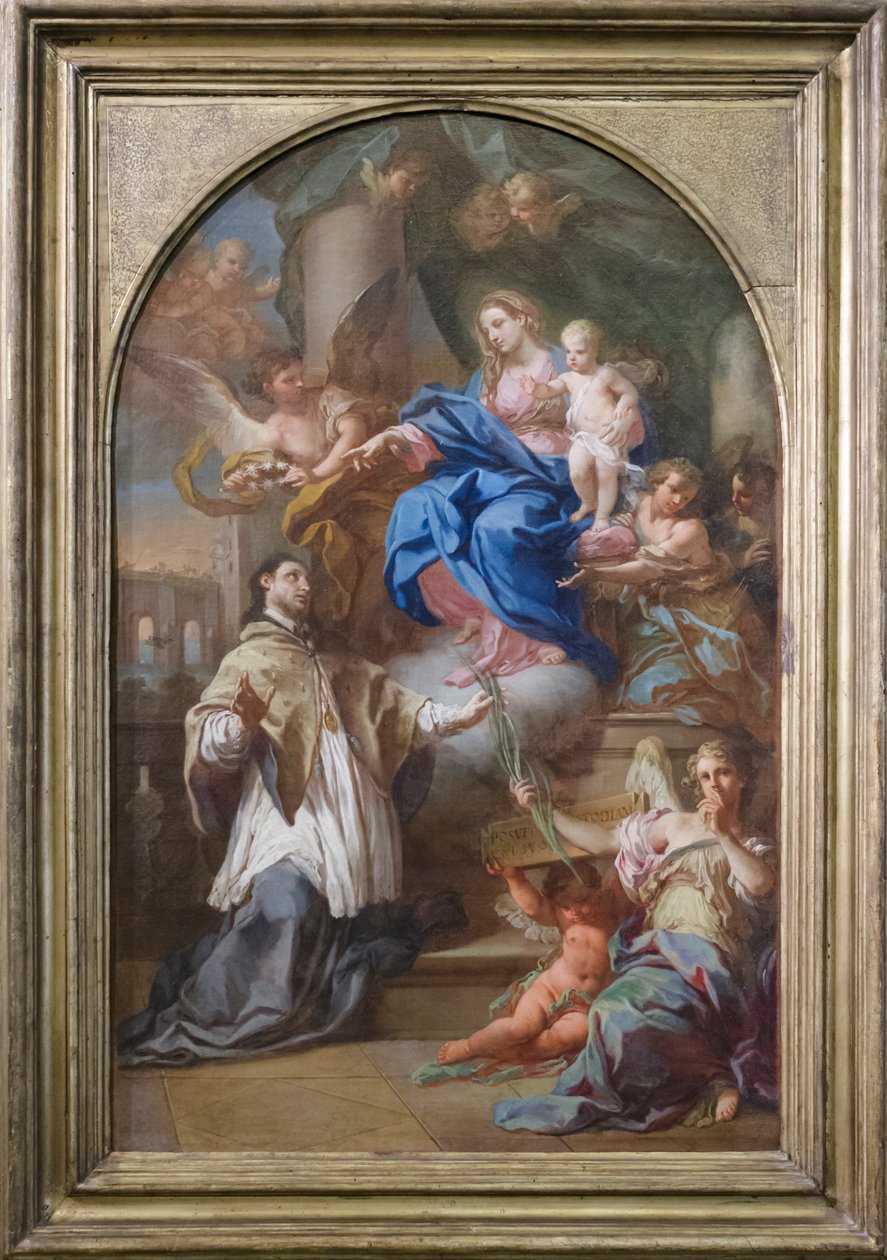 Nossa Senhora com o Menino e São João de Nepomuceno de Sebastiano Conca