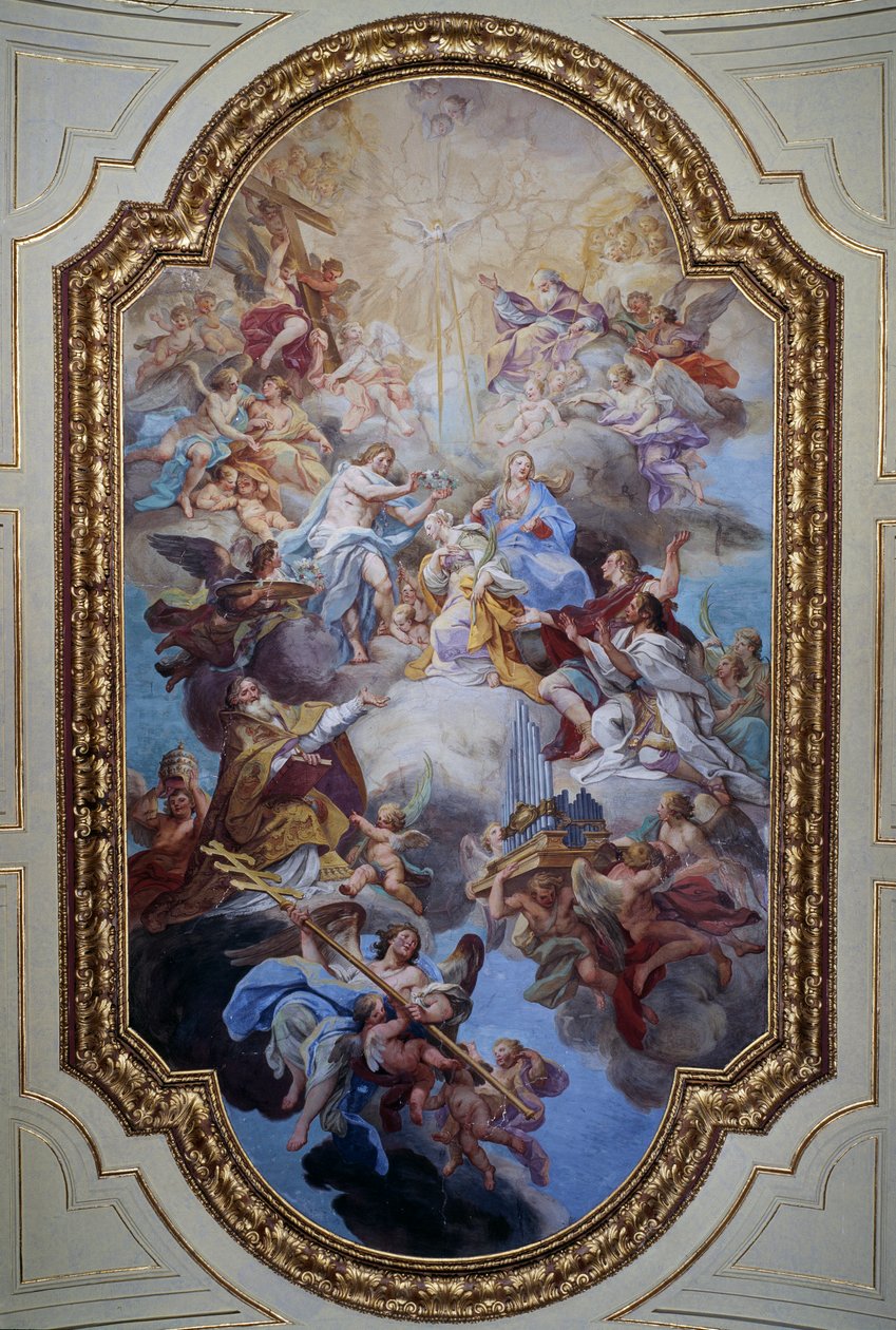 A apoteose de Santa Cecília (fresco de Sebastiano Conca