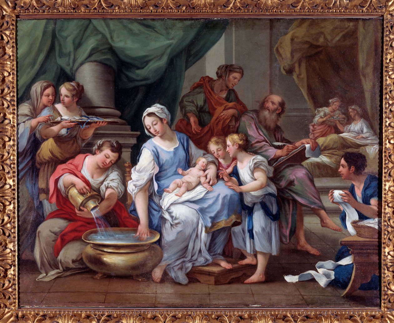 O Nascimento de São João Batista Pintura de Sebastiano Conca (1680-1764) Museo dell